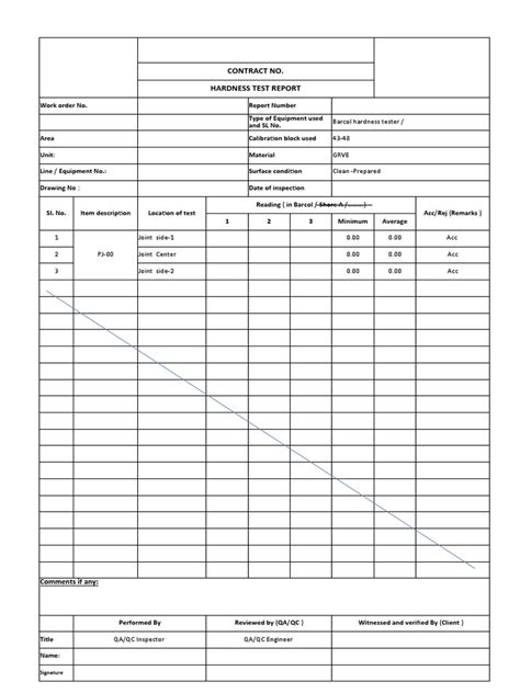 hardness test report and record|hardness tester pdf.